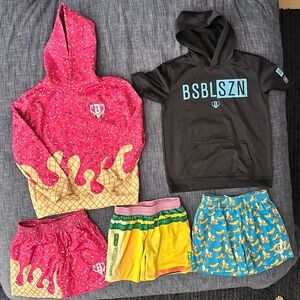 Baseball Lifestyle 101 / BSBLSZN Matching Hoodie and Shorts Set